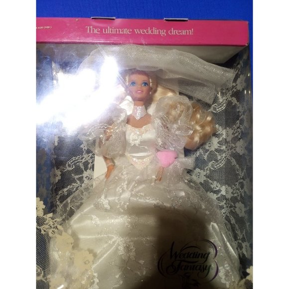 Vintage 1989 Wedding Fantasy Barbie - Still In Original Packaging -DENTED BOX - Picture 2 of 8
